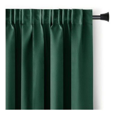 RESTILO Tamno zelena zatamnjujuća/termo izolacijska zavjesa 140x270 cm Pleat