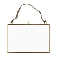 REX LONDON Metalni viseći okvir u zlatnoj boji 15x10 cm 