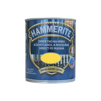 HAMMERITE Boja za metal Smooth - sjajni lak žuta 0,75 l