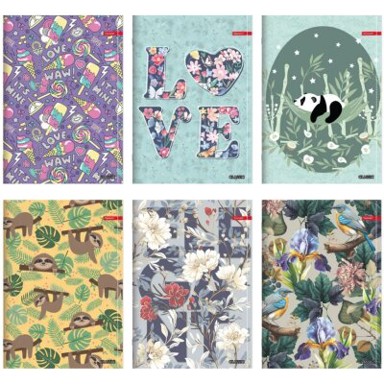 ILIJANUM Bilježnica, A4, 60g, 52L, kocke, classic