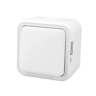 COMMEL 043-201 jednopolna instalacijska sklopka 10a 250v ip55, bijela