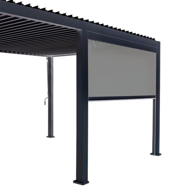 HOMESTAR Spuštajuća tkanina MIRADOR-111, 4 m, siva