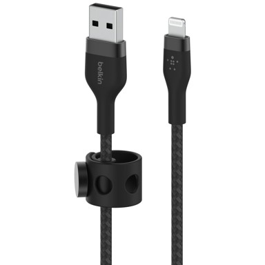 BELKIN Kabel za mobitel Flex Lightning/USB-A 2m mfi certificiran, crni CAA010bt2MBK