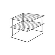 METALTEX Crna dodatna kuhinjska polica od nehrđajućeg čelika 25x25 cm Palio