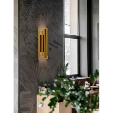 Zidna lampa Felix, LED, 20 W, 3000 K, 1472 lm, IP20, zlatna