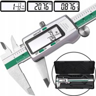 DEXXER Elektroničko pomično mjerilo, 150 mm, čelični, LCD zaslon, s futrolom