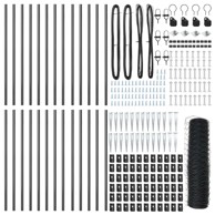Šesterokutna ograda, 0.6x50 m, čelik, siva