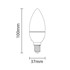 OPTONICA LED Žarulja E14 C35 4W, hladno bijela
