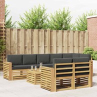 Set vanjskih sofa, 9-dijelni, 59 x 59 x 37 cm, bijeli i antracit