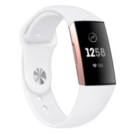 B-STRAP Silicone (Large) remen za Fitbit Charge 3 / 4, white
