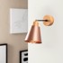 OPVIQ LIGHTS Zidna lampa u bakrenoj boji/u prirodnoj boji ø 14 cm Manavgat