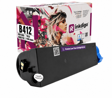 INKDIGO Toner 45807102 za OKI B412DN MB472dnw B432DN B512DN, crni