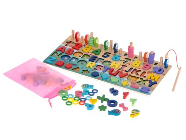 Montessori edukativni set, pecanje, brojalica 3u1