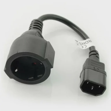 LANBERG Adapter CA-C14E-10CC-0018-BK power cable C14 coupler