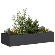 Sadilica crna 200x80x40 cm od čelika