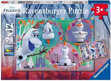 RAVENSBURGER Puzzle Frozen OLAF 2X12kom