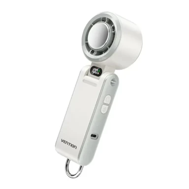 VENTION Prijenosni ventilator VEN-PBCH0, USB 5 V, LED zaslon, siva