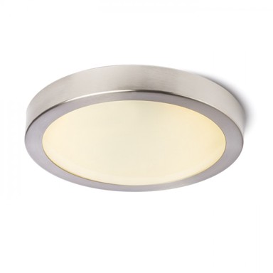 RENDL Stropna lampa, Barry, 230V, 2GX13, 22W, IP44, mat nikl