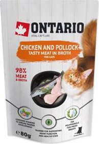 ONTARIO Vrećica Cat 80 g, piletina i bakalar