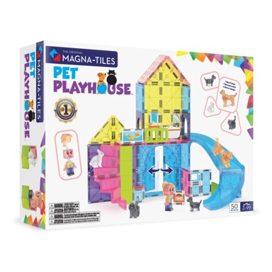 MAGNA-TILES Set Kućica za kućne ljubimce, 50 dijelova