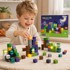 WOOPIE TOYS Svjetleće magnetske kocke Halloween, 63 kom.