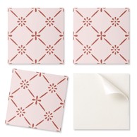 COLORAY Samoljepljive PVC pločice s cvjetnim uzorkom 4x50x50 cm