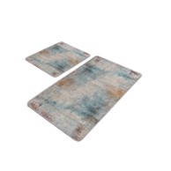 MILA HOME Plave/sive kupaonske prostirke u setu 2 kom 60x100 cm