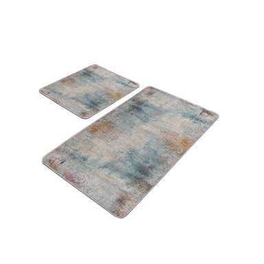MILA HOME Plave/sive kupaonske prostirke u setu 2 kom 60x100 cm