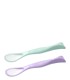 BABYONO Elastične žličice 2 komada, mint/ljubičasta