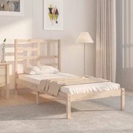 Okvir za krevet od masivnog drva 75 x 190 cm 2FT6 jednokrevetni