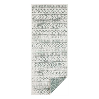 NORTHRUGS Vanjski tepih Biri 80x250 cm, zeleno-krem