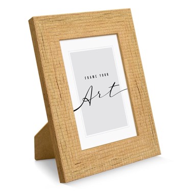 Plastičan stojeći/viseći okvir u prirodnoj boji 21x26 cm
