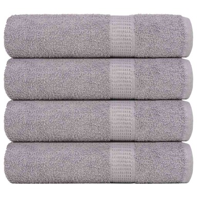 Ručnici za tuširanje 4 kom sivi 70x140 cm 360 gsm 100% pamuk