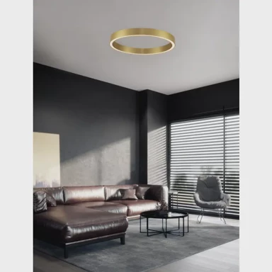 NOVA LUCE Plafonska  svjetiljka Sting NL9558650, LED 50 W, 3000 K, 2968 lm, dimm, IP20, bronca