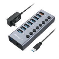 GRAUGEAR USB-A 3.0 HUB + 1x charging port 7-Port G-HUB71-A
