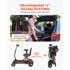 VEVOR Električni skuter za mobilnost s automatskim sklapanjem, 970 x 570 x 810 mm, crni