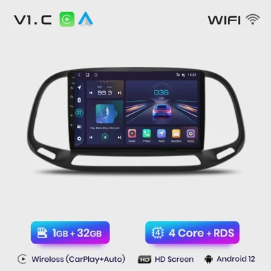 Multimedia pametni sustavi za automobile za Fiat Doblo, 2015 - 2019, navigacija, V1C, 1GB, 32GB
