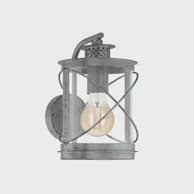 Vanjska zidna lampa, 1xE27, Hilburn, 94866, čelik/srebrno antik