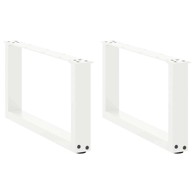 Noge za klub stolić od čelika, 2 kom, 60 x (30-31.3) cm, crna