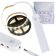 LED traka, detektor pokreta, 2m, toplo bijela