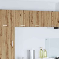 Viseći ormarić, Riga, s policom 2 kom, umjetnički hrast i bijeli