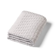 BABYONO Pletena pamučna dekica 75×100 cm, siva