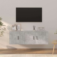 2-dijelni set TV ormarića konstruirano drvo, beton siva