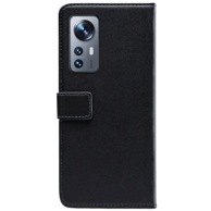 MOBILIZE PU kožna futrola tipa knjige za Xiaomi 12/12X, crna