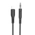 HOCO Adapter audio kabela UPA18, Lightning to Jack 3,5 mm, 1 m, crni