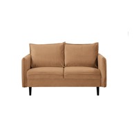 ROPEZ Smeđa baršunasta sofa 138 cm Juli, 138x100x86 cm