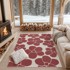 MILA HOME Crveni periv tepih 60x100 cm Red Meadow 