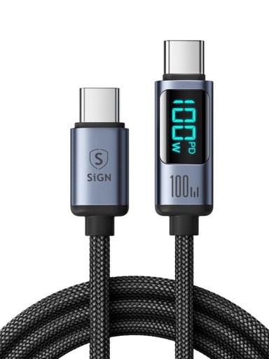 NEPOZNATI BRAND Kabel USB-C na USB-C, 100 W, 1,2 m, crni