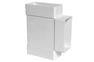 HACO T-spojnica za ravni kanal CTP 0614 / 3 × 110 × 55 mm