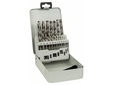 BOSCH 19-dijelni komplet svrdla HSS-G, DIN 338, 135°